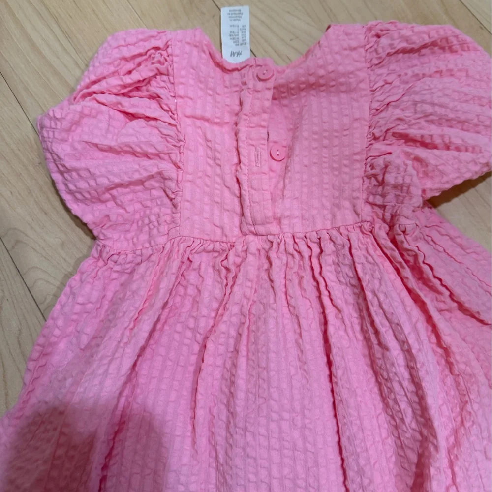 H&M Textured Pink Kids Dress